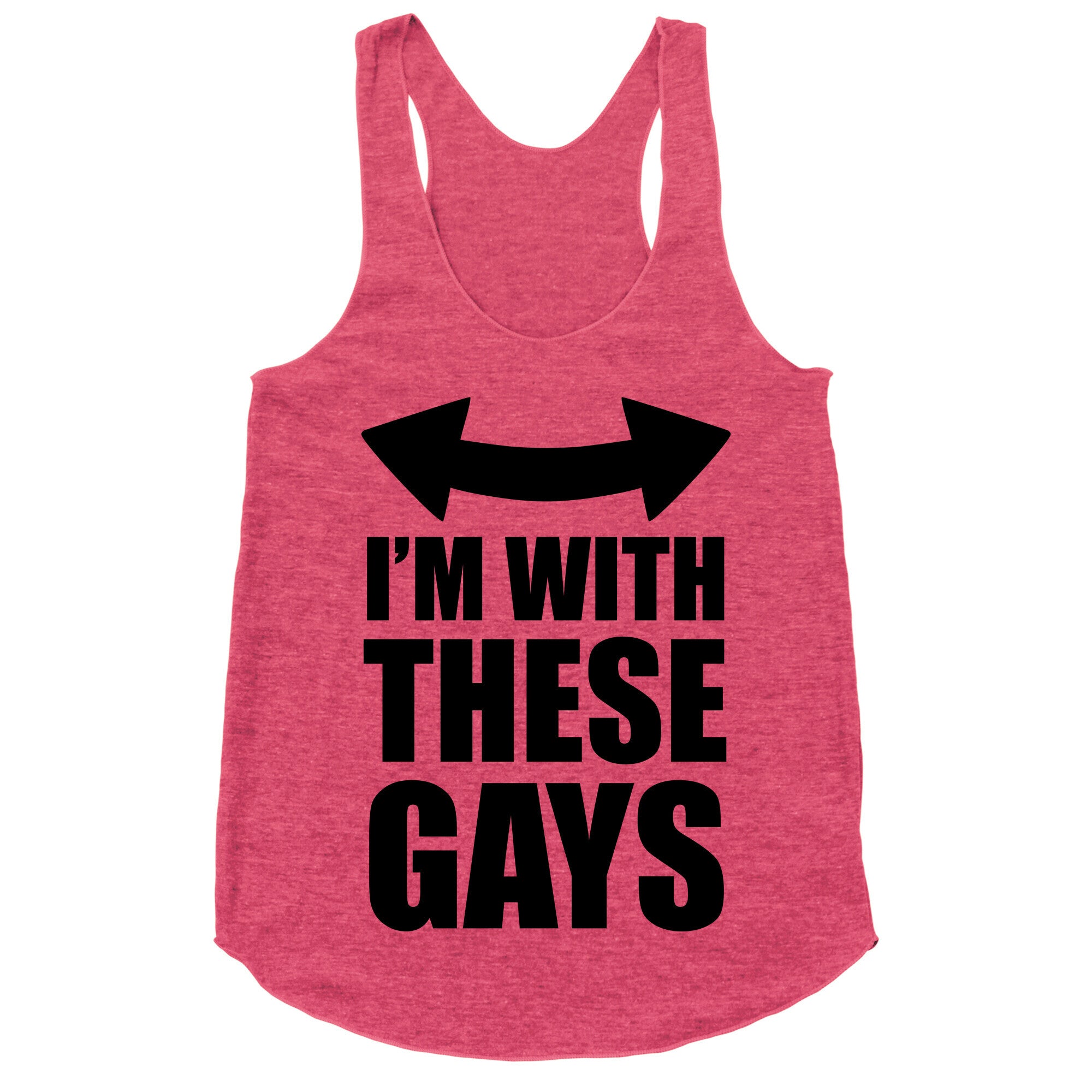 I'm With These Gays Racerback Tank